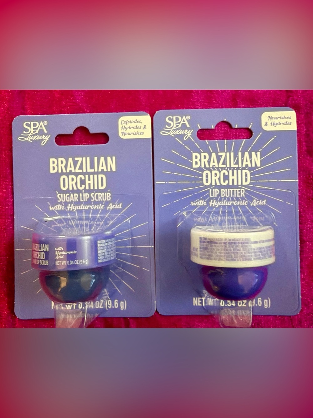 Brazilian Orchid Sugar Lip Scrub & Lip Butter Duo - Purple